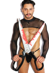 Edward Mesh Extra Tight Sleeve Harness- Black