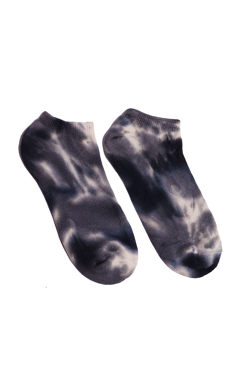 Grunge Ankle Socks-Black Spot
