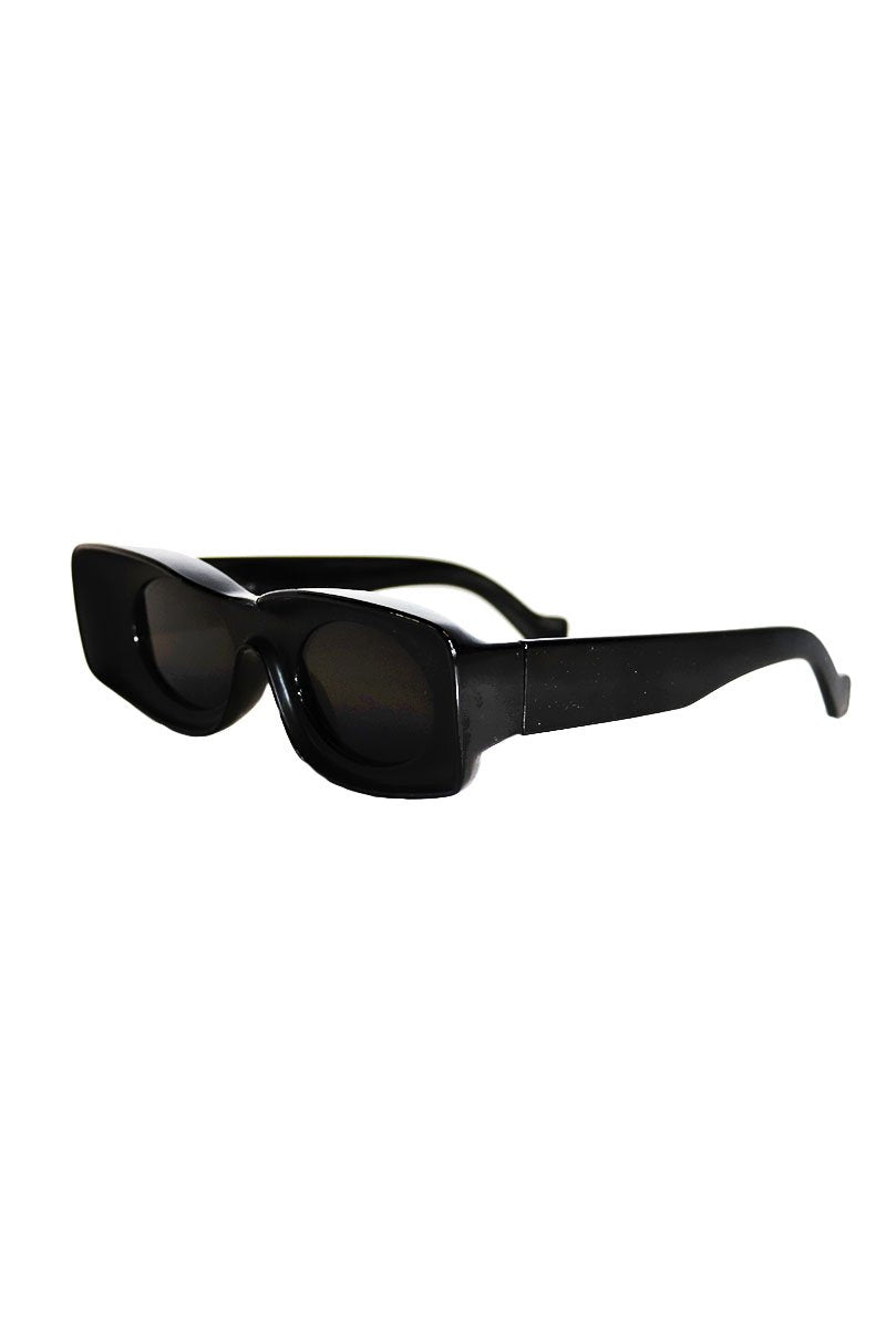 Cinema Round Sunglasses-Black