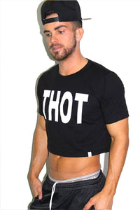 THOT Crop Tee- Black