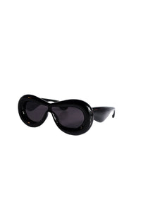 Retro Futurism Sunglasses- Black
