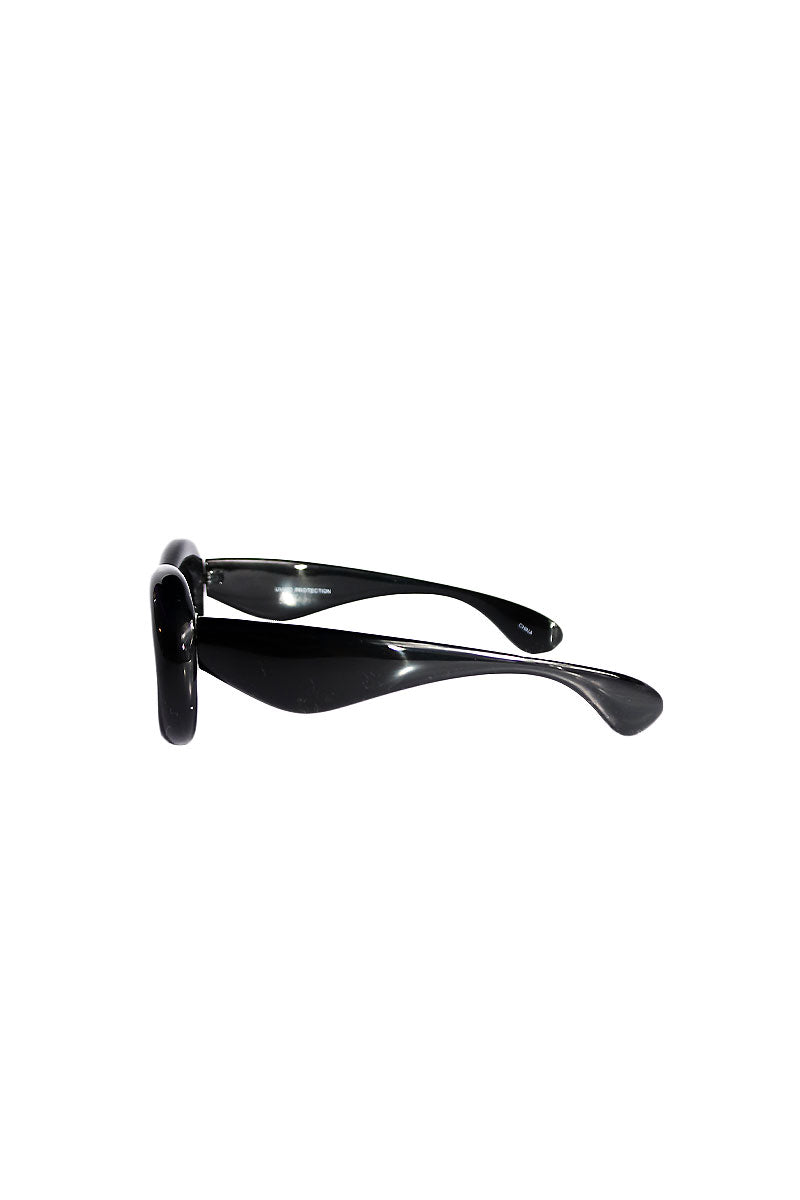 Retro Futurism Sunglasses- Black