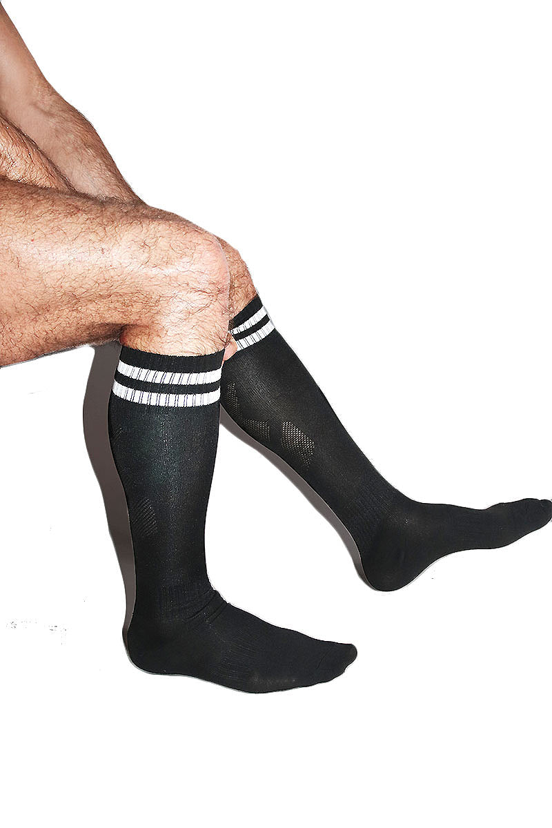 Sport Knee High Socks- Black