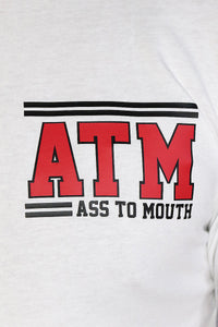 Ass To Mouth Long Sleeve Crop Tee-White