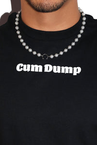 Cum Dump Crop Low Armhole Tank- Black