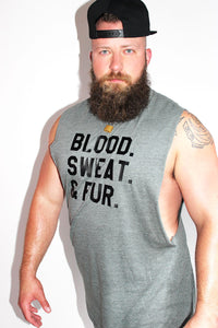 PLUS: Blood. Sweat. & Fur. Shredder Tank - Charcoal