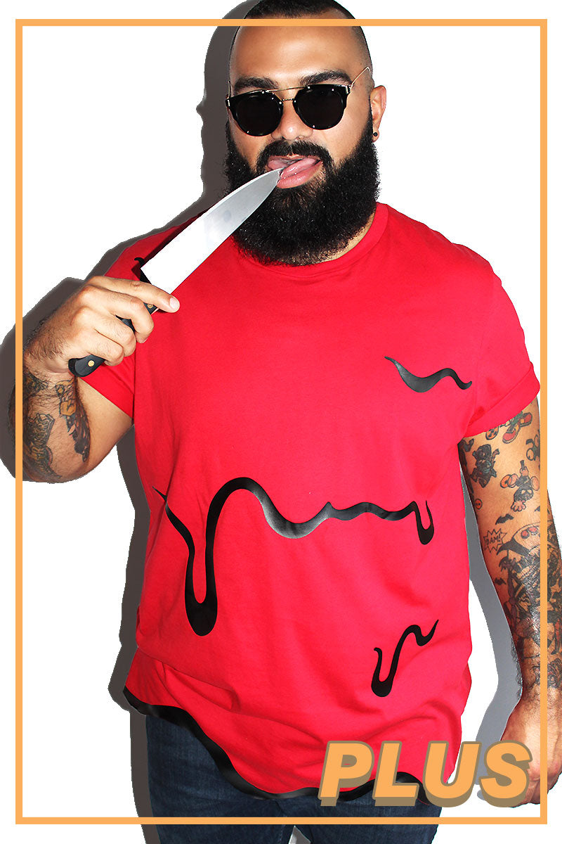 PLUS: Blood Bath Tee-Red