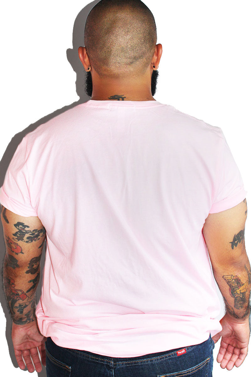 PLUS: Blouse Tee-Pink