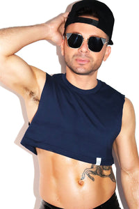 Core Extreme Crop Tank-Navy