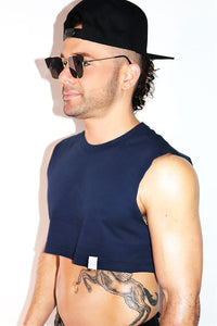 Core Extreme Crop Tank-Navy