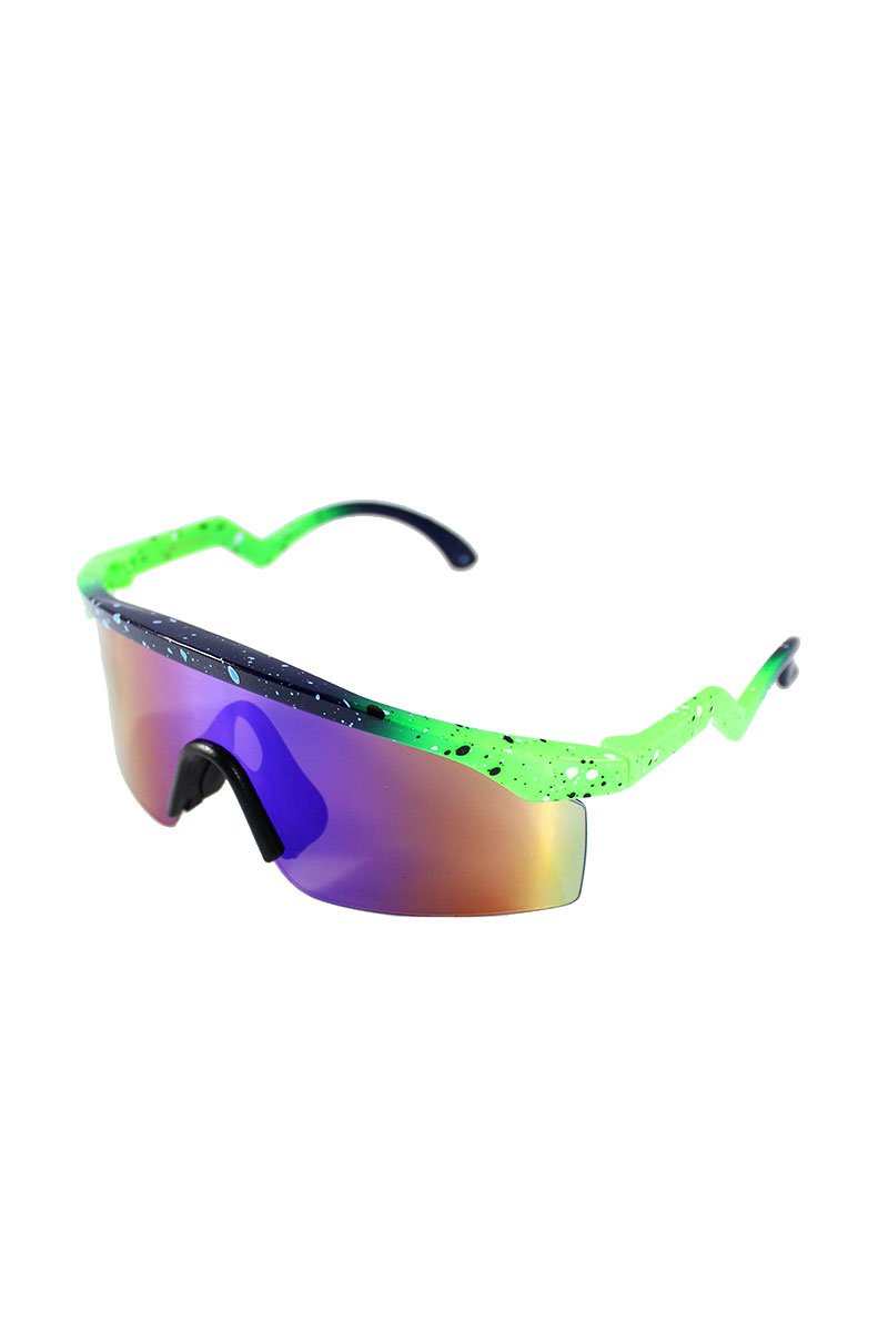 Splatter Ski Shade Sunglasses-Green
