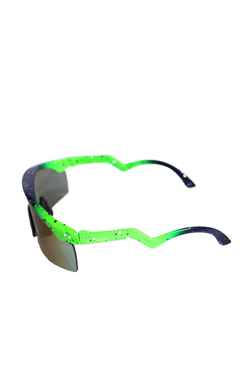 Splatter Ski Shade Sunglasses-Green