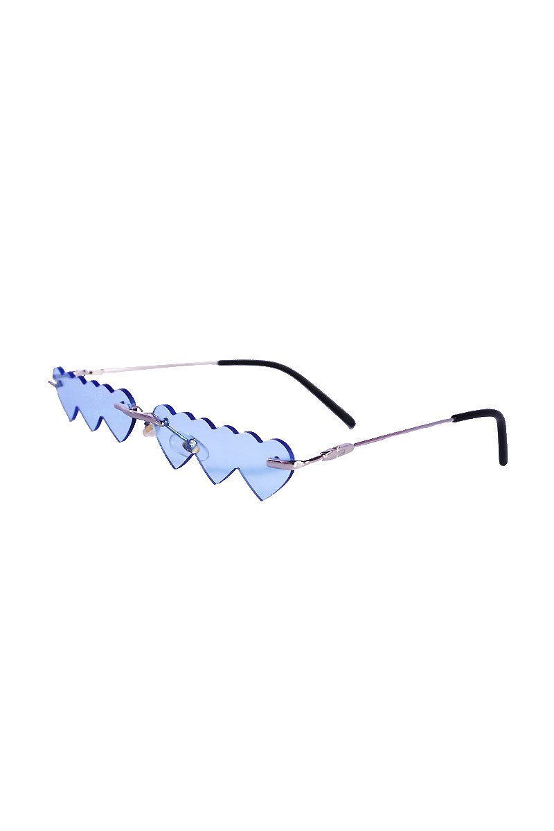 Three of Hearts Sunglasses- Blue