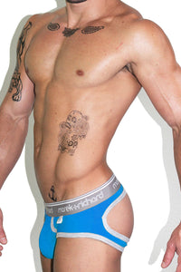 Core Open Back Brief-Blue