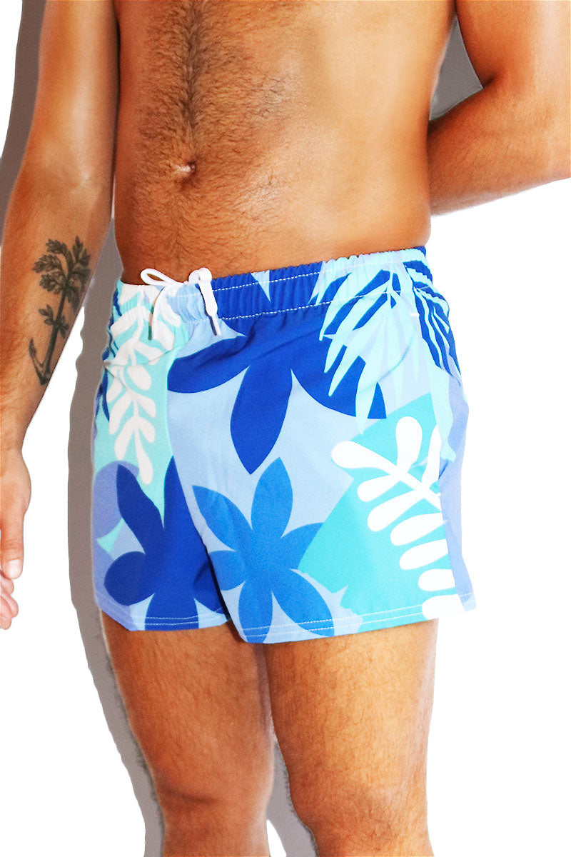 Cool Jungle All Over Active Shorts- Blue