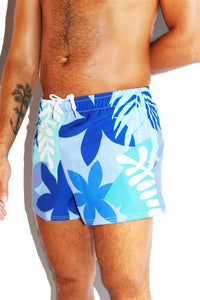 Cool Jungle All Over Active Shorts- Blue