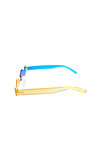 Wavy Peepers Acrylic Sunglasses- Blue