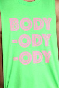 Body ody ody Shredder Tank- Green