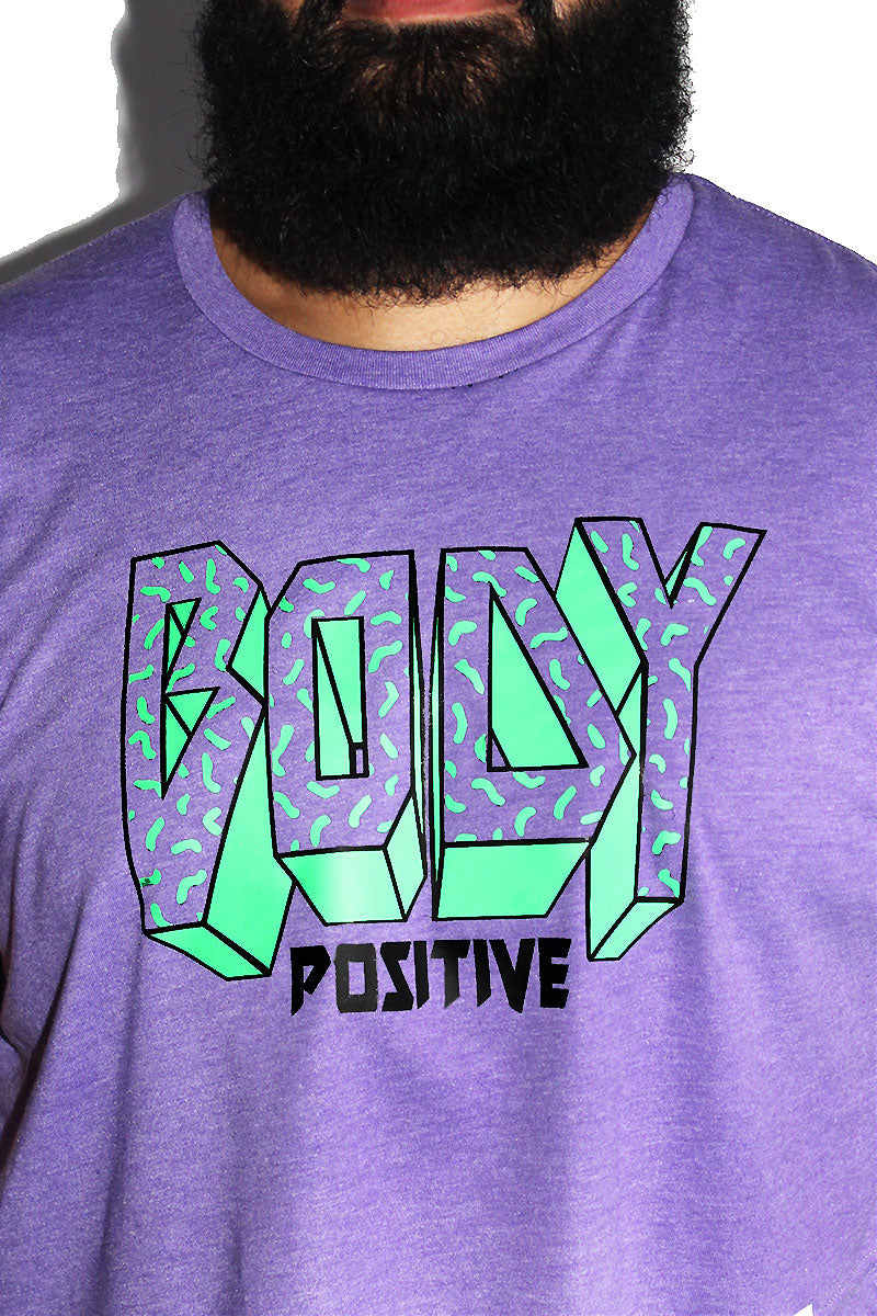 PLUS: Body Positive Crop Tee - Purple
