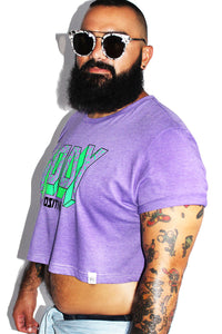 PLUS: Body Positive Crop Tee - Purple