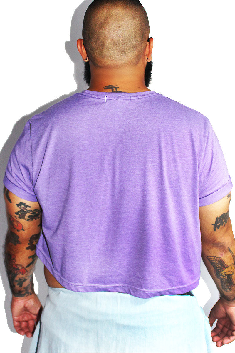 PLUS: Body Positive Crop Tee - Purple