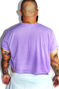 PLUS: Body Positive Crop Tee - Purple