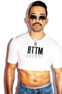 Bottom Energy Extreme Crop Tee-White