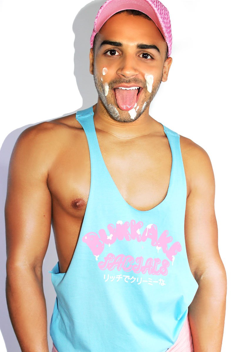 bukkake goggles Bukkake Facials String Tank-Sky Blue – Marek+Richard