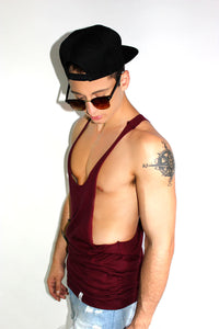 Core String Tank-Burgundy