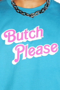 Butch Please Low Arm Tank- Blue