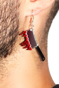 Axe Murder Acrylic Single Earring- Black