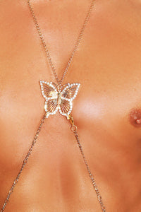 Ferngully Butterfly Chain Harness- Gold