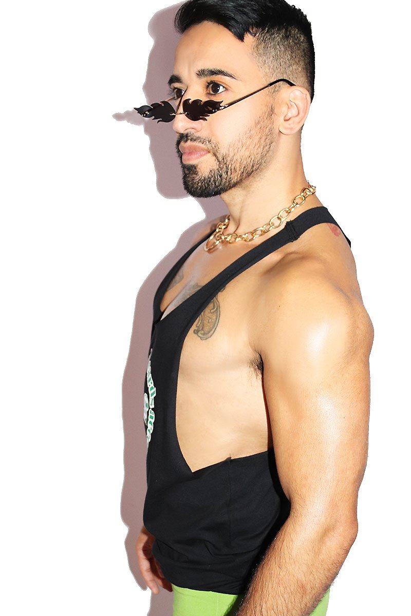 All Credit Cards Accepted String Tank- Black