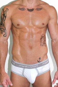 Core Open Back Brief-White