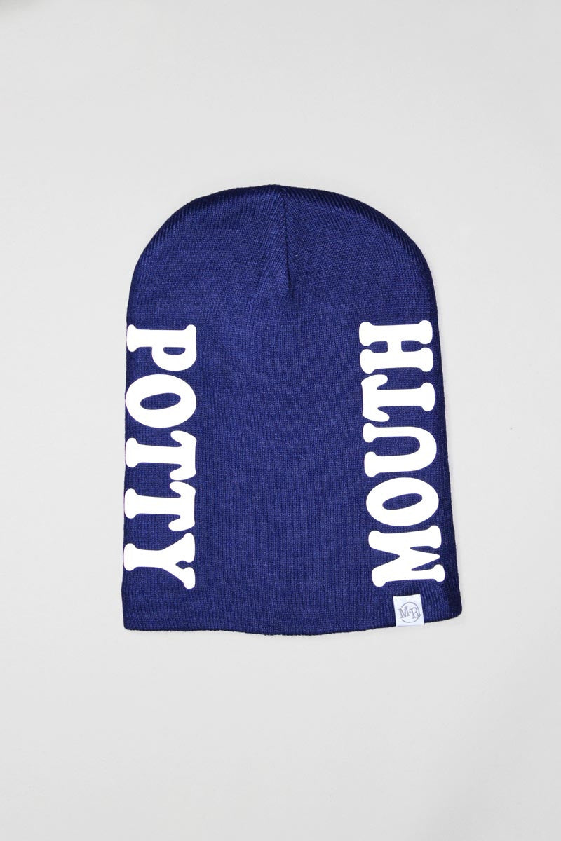Potty Mouth Beanie- Navy