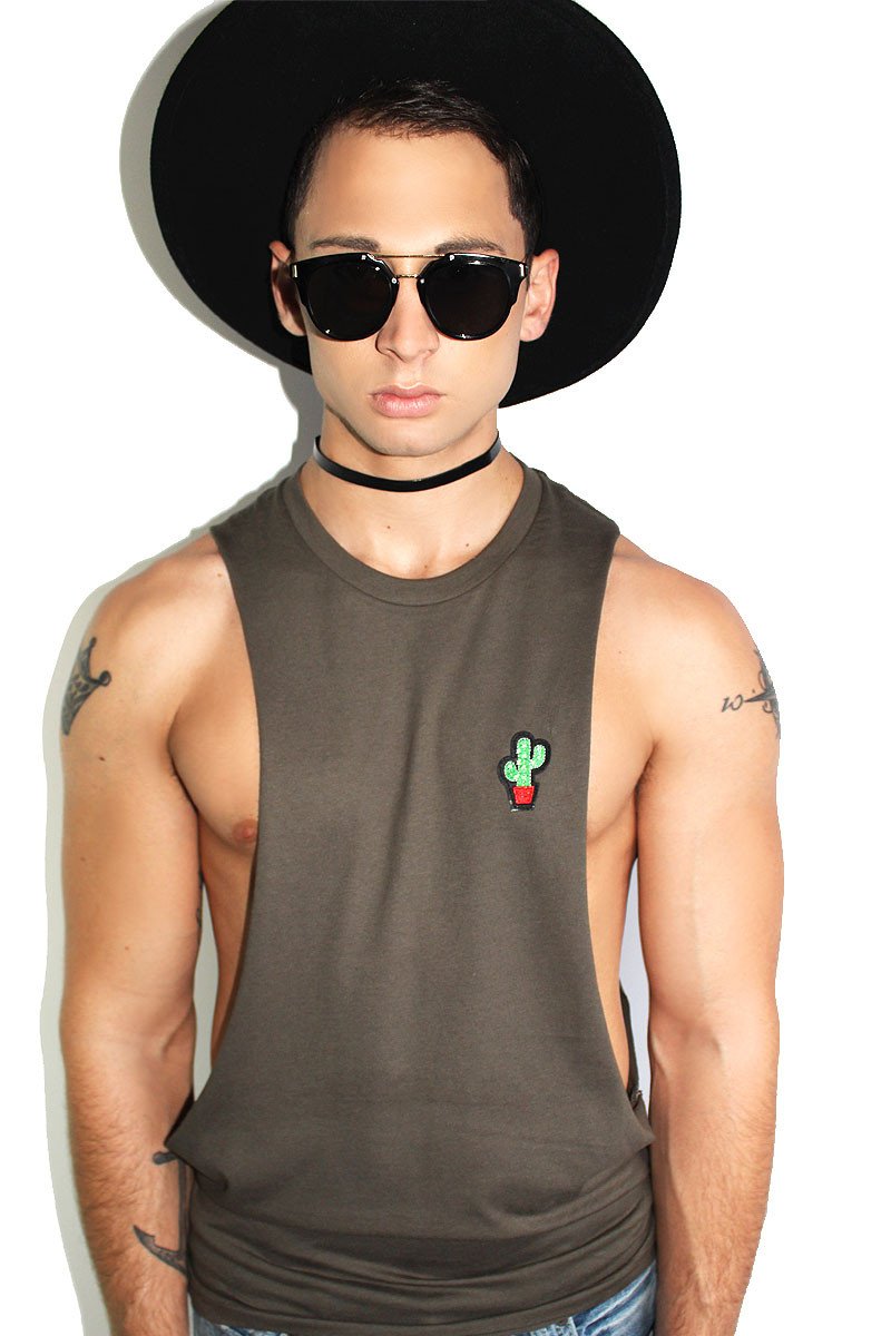 Cactus Patch Shredder Tank-Olive