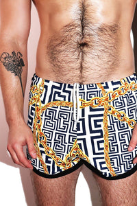 Capri Running Shorts- Navy