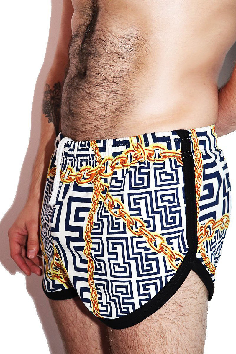 Capri Running Shorts- Navy