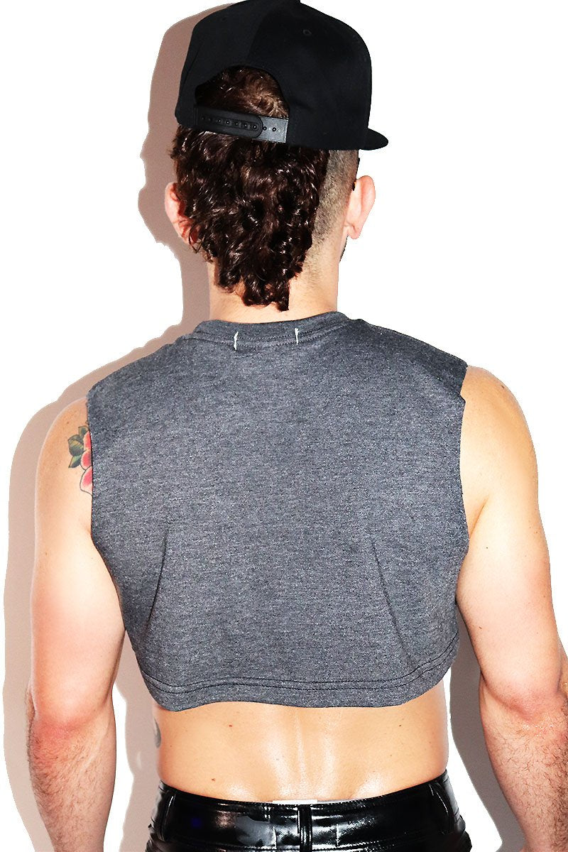 Core Extreme Crop Tank-Dark Charcoal