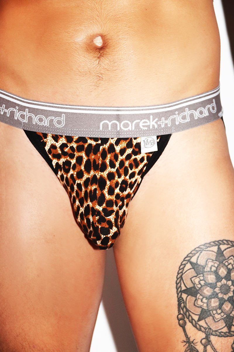 Cheetah Jockstrap- Black