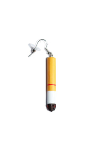 Cigarette Butt Single Earring-Tan