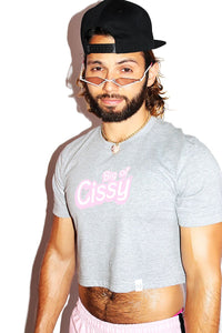 Big Cissy Crop Tee- Grey