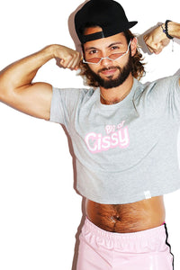 Big Cissy Crop Tee- Grey