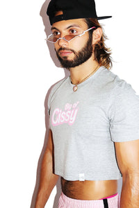 Big Cissy Crop Tee- Grey