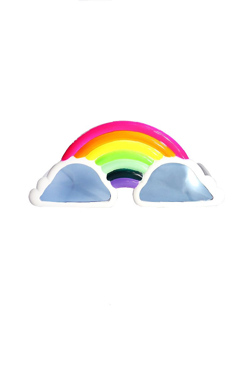 Over The Rainbow Party Sunglasses- White