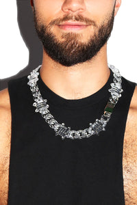 Acrylic Barbwire Necklace - Clear