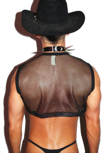 Nipple Clamps Extreme Crop Tank- Black