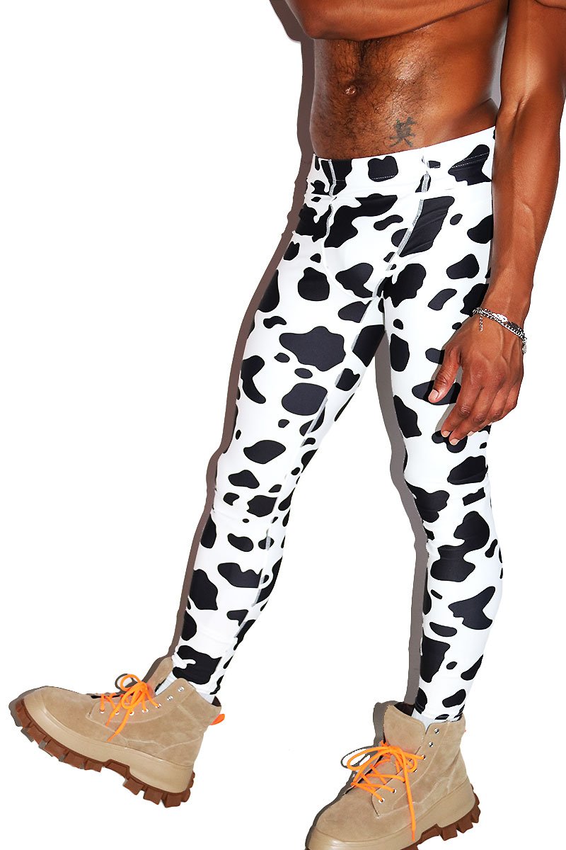 Cow on sale print leggings