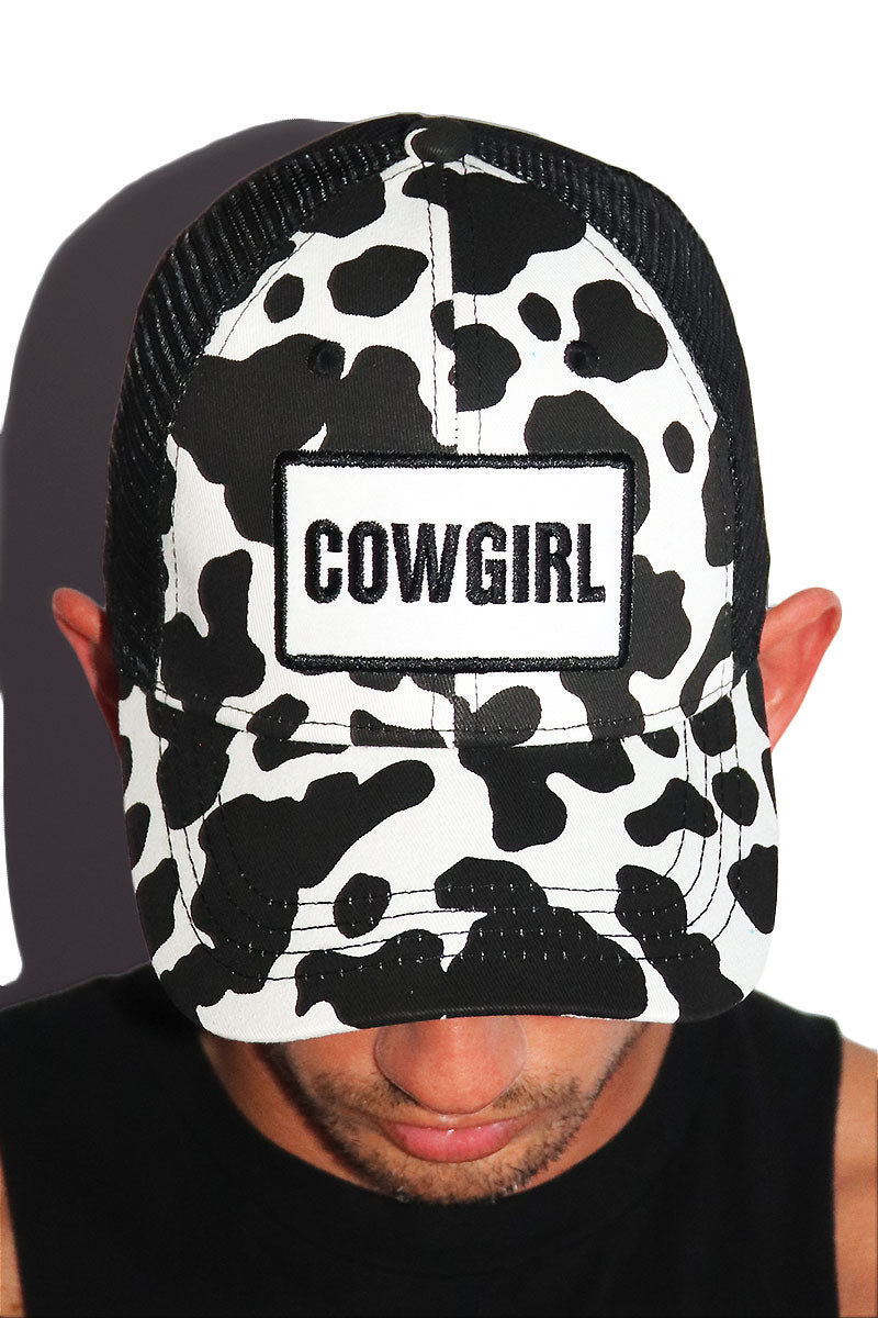 Cowgirl Foam Dad Hat -Black