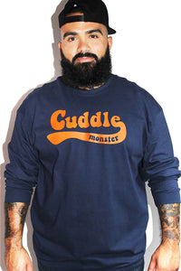 PLUS: Cuddle Monster Long Sleeve Tee- Navy